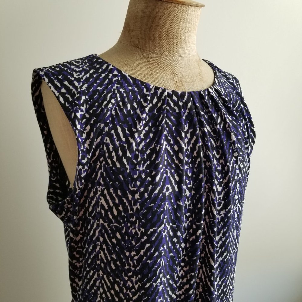 NWOT Purple Patterned Sleeveless Top